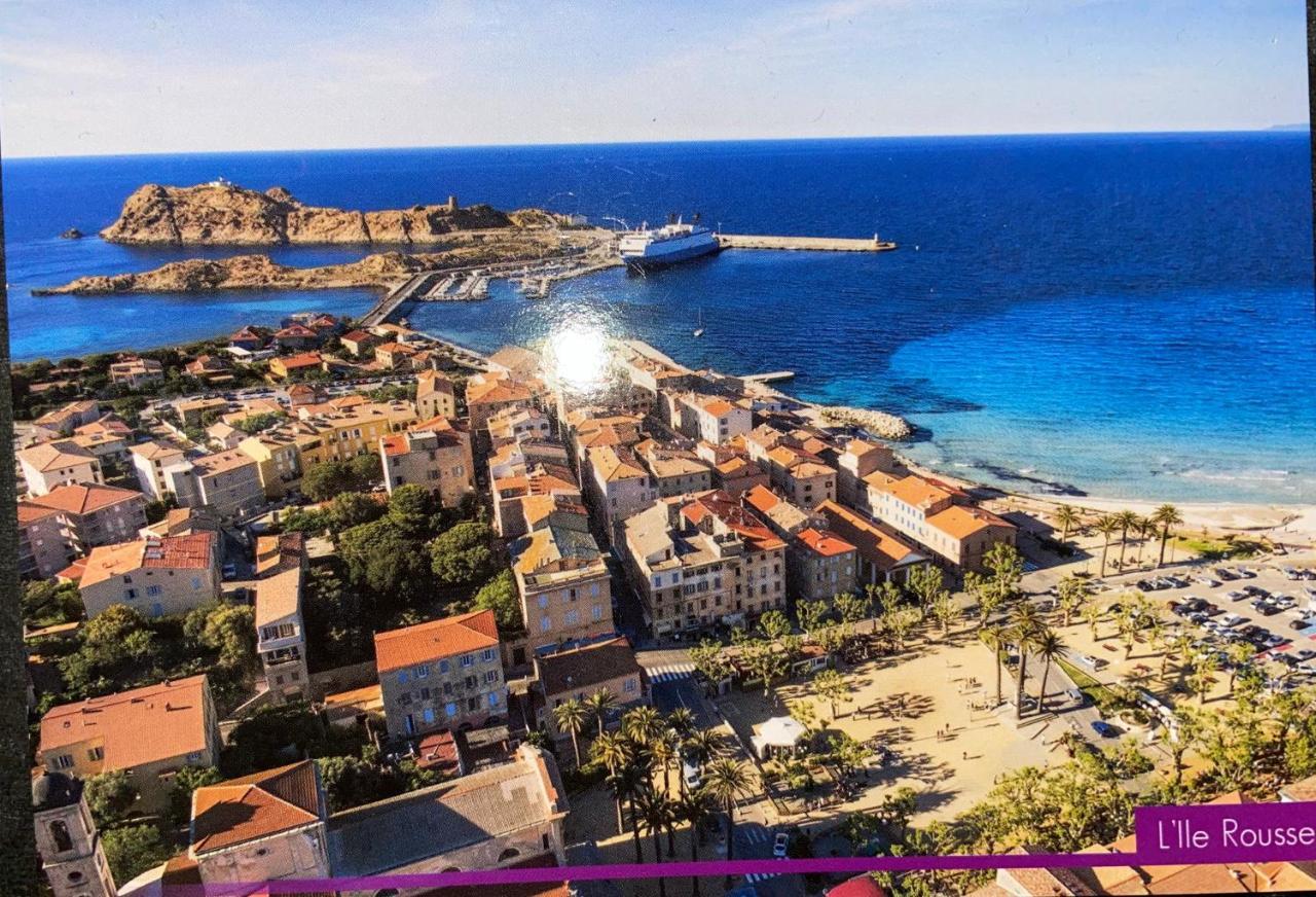 Appartement T4 Tres Bien Situe Et Climatise LʼÎle-Rousse Zewnętrze zdjęcie